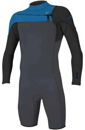 O’NEILL MENS HAMMER 2MM CHEST ZIP LONG SLEEVE SPRING WETSUIT | GRAPH /BLACK / OCEAN | O’neill | Summer Wetsuit - Northshore Newquay - Surf/Skate Shop