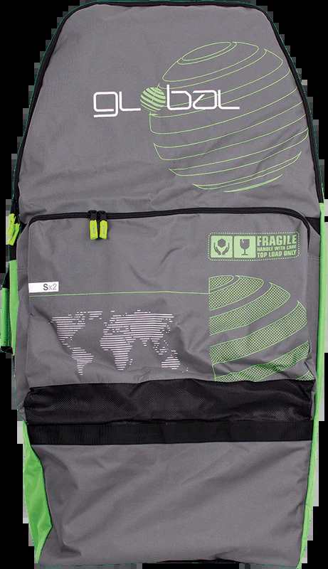 Global Sx2 Bodyboard Bag Grey Green | Global | Bodyboard Bag - Northshore Newquay - Surf/Skate Shop