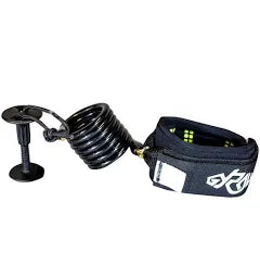 Gyroll bodyboard coiled leash Black | Gyroll | Bodyboard Leash - Northshore Newquay - Surf/Skate Shop
