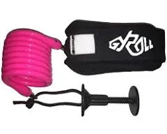 Gyroll bodyboard coiled leash Pink | Gyroll | Bodyboard Leash - Northshore Newquay - Surf/Skate Shop