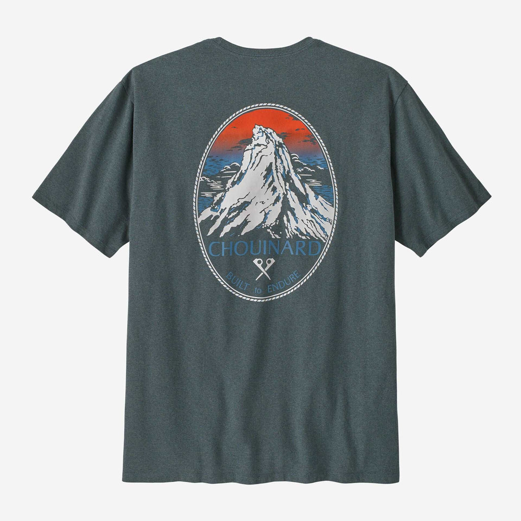 Patagonia Chouinarf Crest Pocket Responsibilli - Tee - Nouveau Green | Patagonia | - Northshore Newquay - Surf/Skate