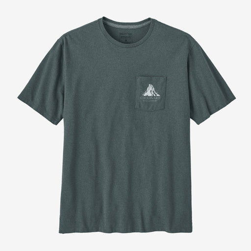 Patagonia Chouinarf Crest Pocket Responsibilli - Tee - Nouveau Green | Patagonia | - Northshore Newquay - Surf/Skate