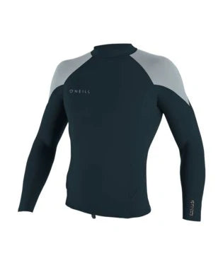 O'NEILL Mens Reactor Long Sleeve Neoprene Top- Slate / Grey | O’neill | - Northshore Newquay - Surf/Skate Shop