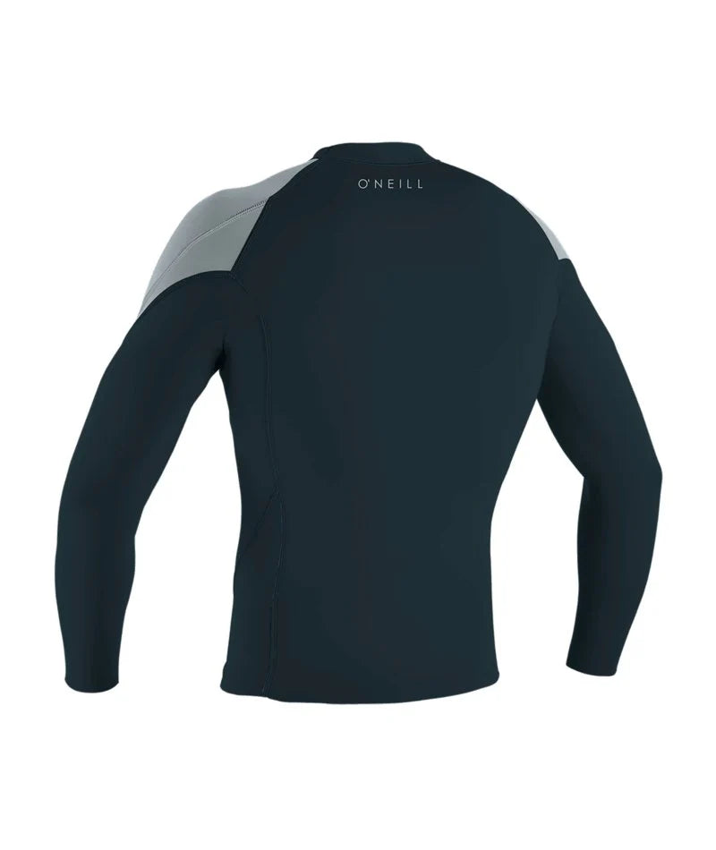 O'NEILL Mens Reactor Long Sleeve Neoprene Top- Slate / Grey | O’neill | - Northshore Newquay - Surf/Skate Shop