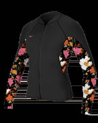 O'NEILL WOMENS BAHIA 1.5MM FRONT-ZIP WETSUIT JACKET BLACK / BLUMCHEN | O’neill |