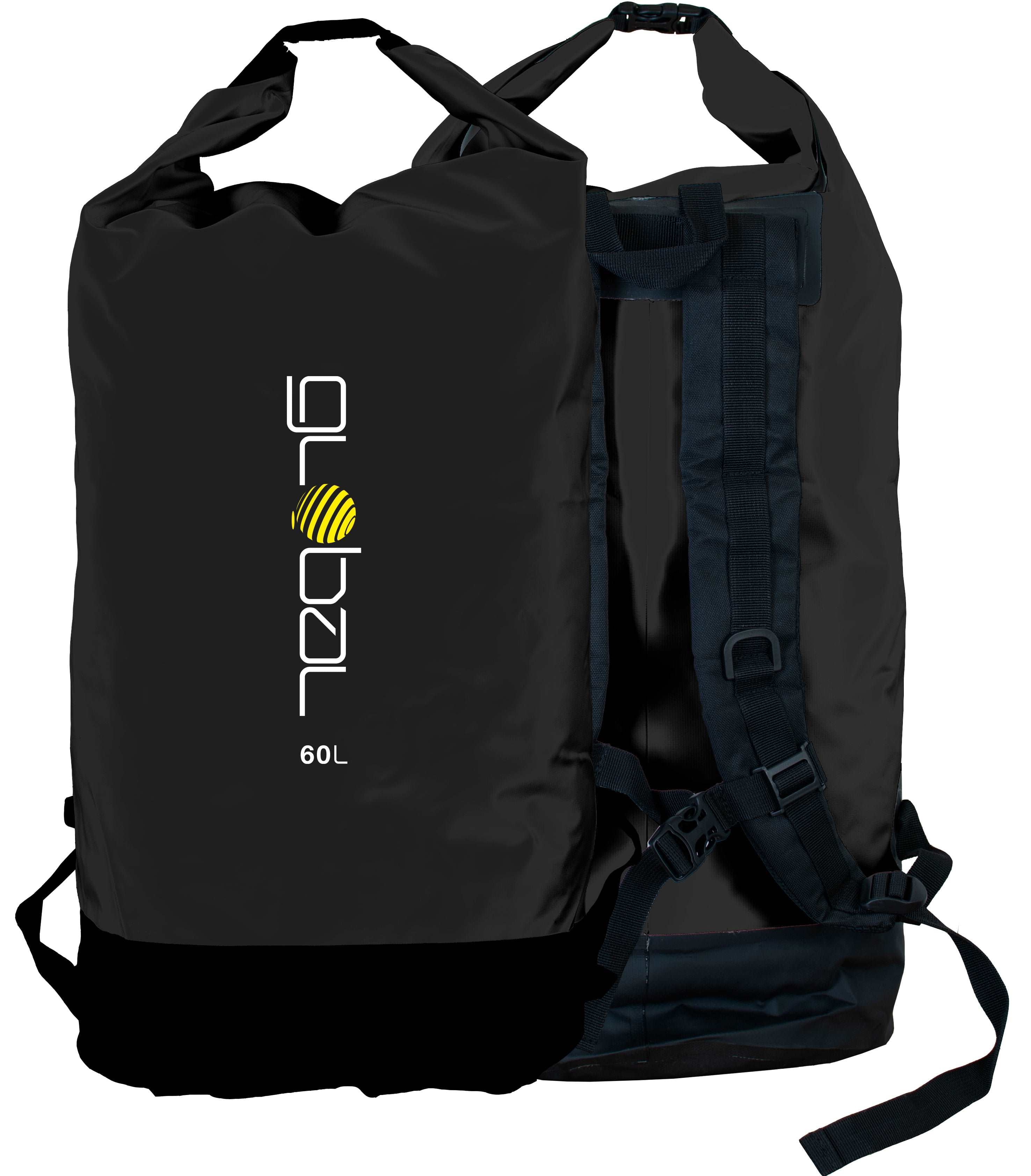 Global 60 Litre Backpack Dry Bag - Black | Global | Waterproof Dry Bag