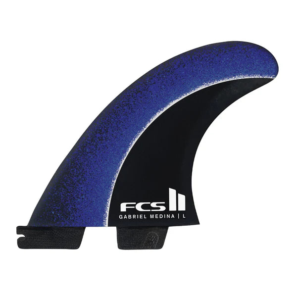 FCS II MEDINA TRI FIN SET ( Black / Blue ) | FCS | Surfboard Fins. - Northshore Newquay - Surf/Skate