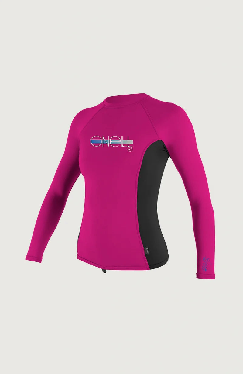 O'NEILL Youth girls Premium Skins Long Sleeve Rash Vest Graph/sky/Graph | O’neill | rashvest - Northshore Newquay - Surf/Skate Shop
