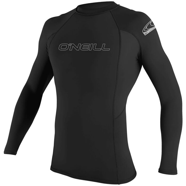 O'NEILL PREMIUM SKINS MENS LONG SLEEVE UV50+ RASH GUARD - BLACK | O’neill |