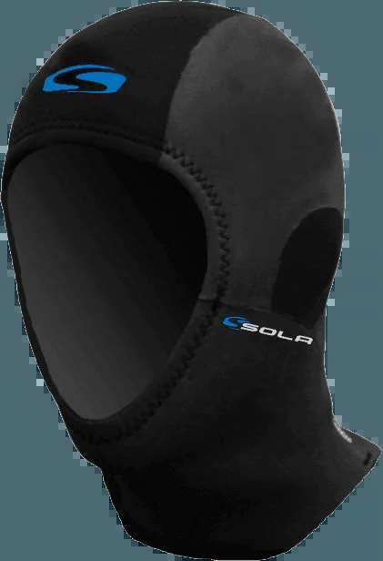 SOLA 3MM MESH SURF HOOD - BLACK XL | Sola | Wetsuit Hood