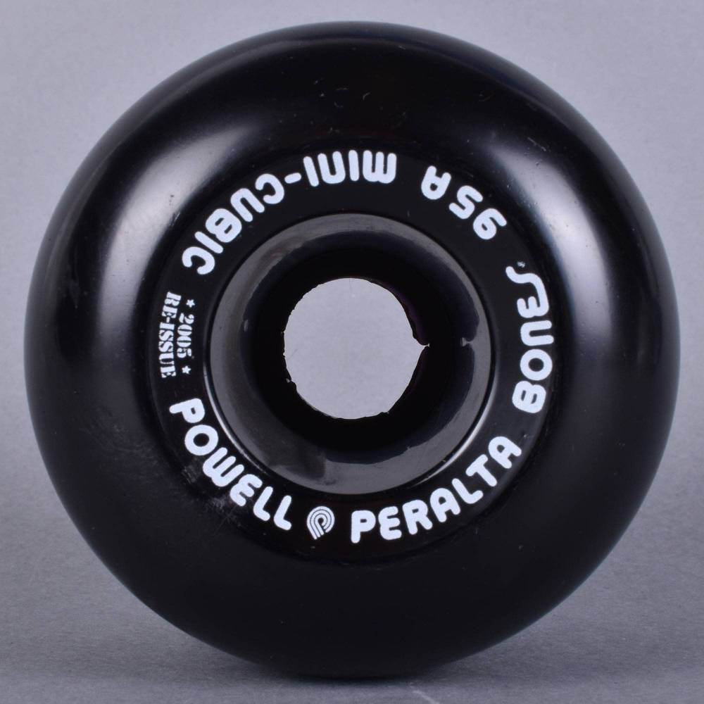 POWELL PERALTA MINI CUBIC 95A SKATEBOARD WHEELS 64MM Black White - Large | Powell Peralta | - Northshore Newquay - Surf/Skate Shop