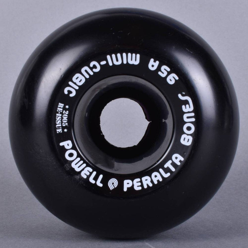 POWELL PERALTA MINI CUBIC 95A SKATEBOARD WHEELS 64MM Black White - Large | Powell Peralta | - Northshore Newquay - Surf/Skate Shop