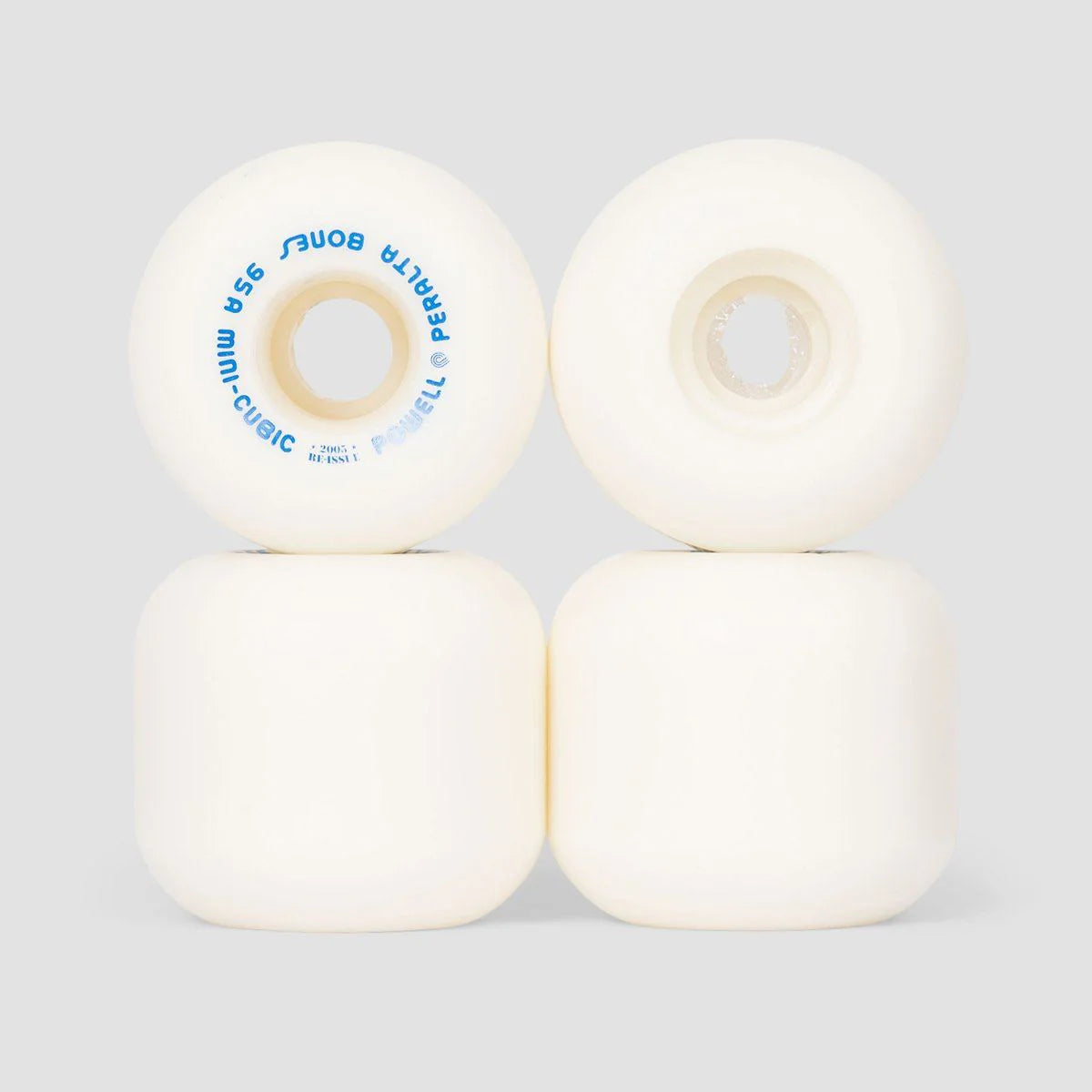 POWELL PERALTA MINI CUBIC 95A SKATEBOARD WHEELS 64MM White | Powell Peralta | - Northshore Newquay - Surf/Skate Shop