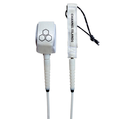 Michael February Everyday Leash- 6ft White | Channel Islands Surfboards | Surfboard Leash