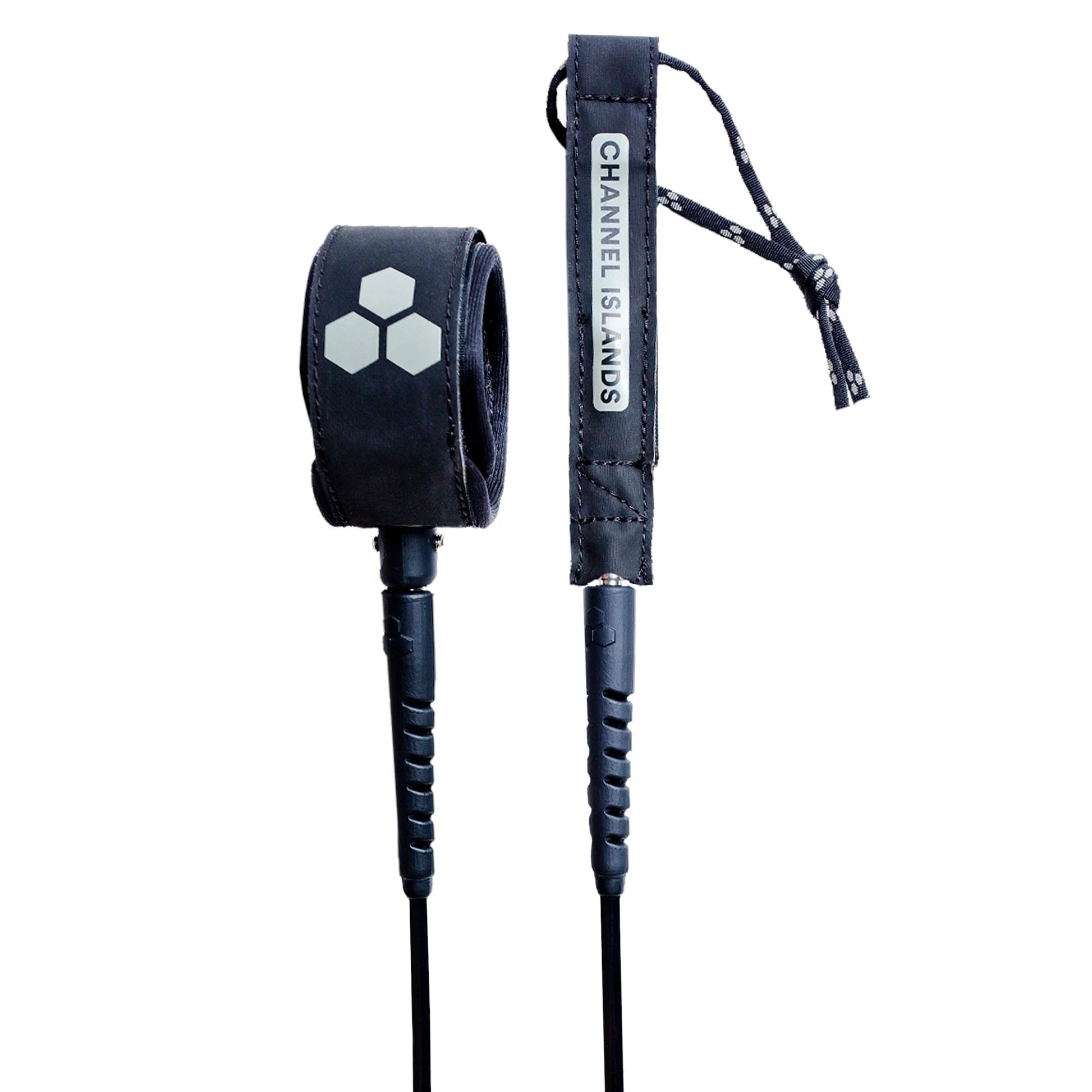 Michael February Everyday Leash- 6ft Black white large | Channel Islands Surfboards | Surfboard Leash