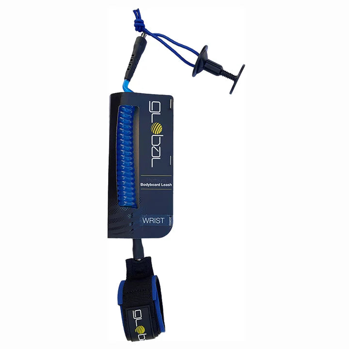 Global bodyboard wrist leash Clear blue | Global | Surfboard Leash - Northshore Newquay - Surf/Skate Shop
