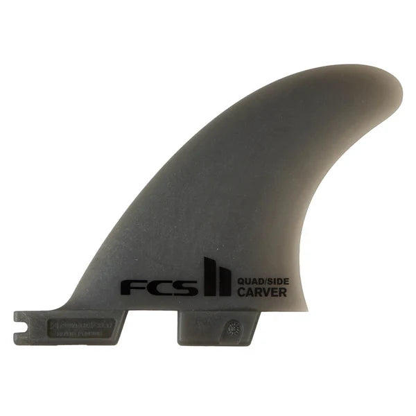 FCS 2 Carver Neo Glass Carver Quad Rears SMALL - Smoke | FCS | Surfboard Fins. - Northshore Newquay - Surf/Skate Shop