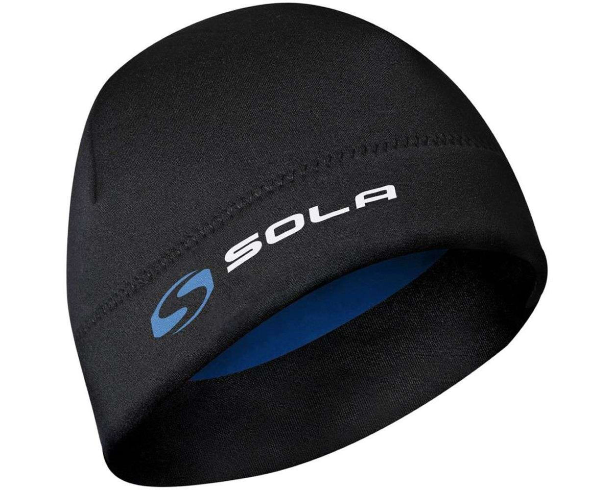 SOLA 2MM NEOPRENE WETSUIT BEANIE - BLACK | Sola | Wetsuit Hood - Northshore Newquay - Surf/Skate Shop
