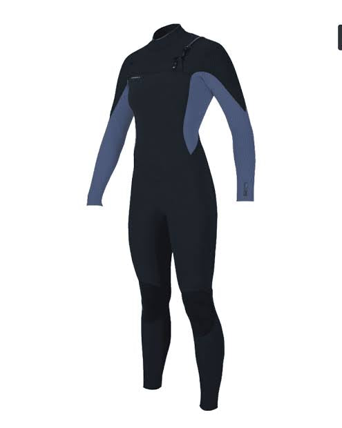 O’NEILL WOMENS HYPERFREAK 4/3Mm CHEST ZIP FULL WETSUIT - Carbon/Lilly | O’neill | Winter Wetsuit