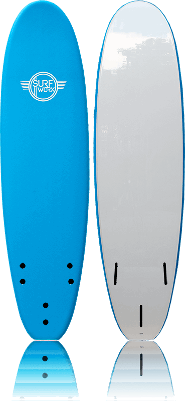Surfworx Base Mini Mal Foamie - blue | Surfworx | Foam Surfboard - Northshore Newquay - Surf/Skate Shop