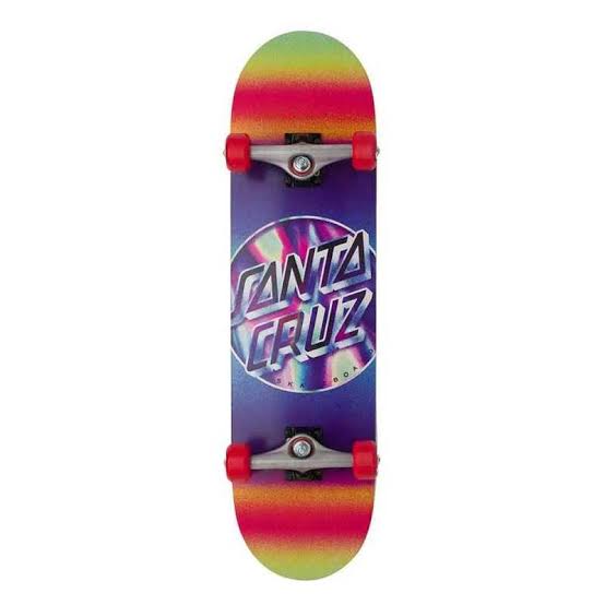 Santa Cruz iridescent dot 8.25” complete skateboard | Santa Cruz | - Northshore Newquay - Surf/Skate Shop