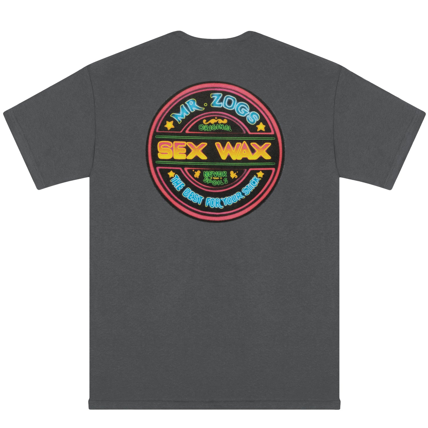 Mr Zogs Sex Wax Neon T-shirt Dark Heather | Mr Zogs Sex Wax |