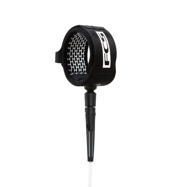 FCS ALL ROUND 7ft ESSENTIAL SERIES LEASH White black | FCS | Surfboard Leash - Northshore Newquay - Surf/Skate Shop