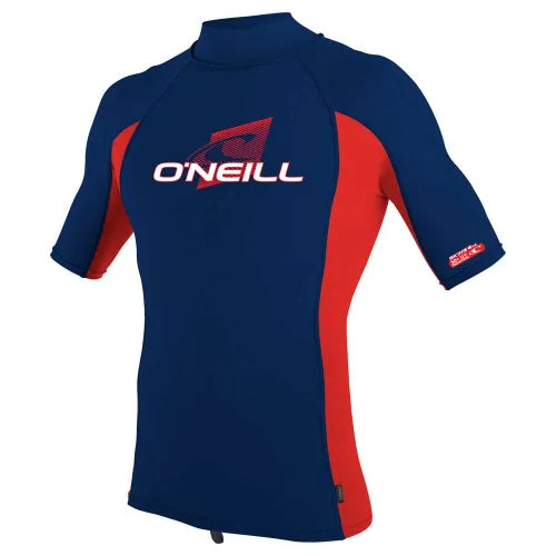 O'Neill youth Premium Skins S/S Turtleneck Navy/Red | O’neill | Rash Vest - Northshore Newquay - Surf/Skate Shop