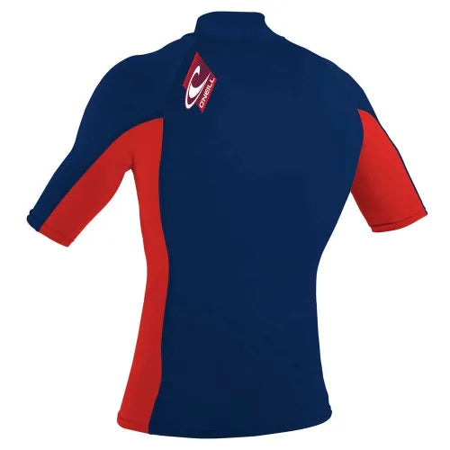 O'Neill youth Premium Skins S/S Turtleneck Navy/Red | O’neill | Rash Vest - Northshore Newquay - Surf/Skate Shop