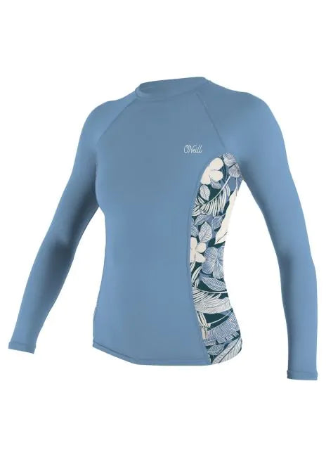 ONeill Ladies Side Print Long Sleeve Rash Vest