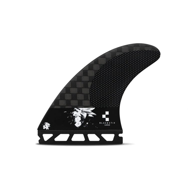 Ando Blackstix Size Large Black | Futures | Thruster