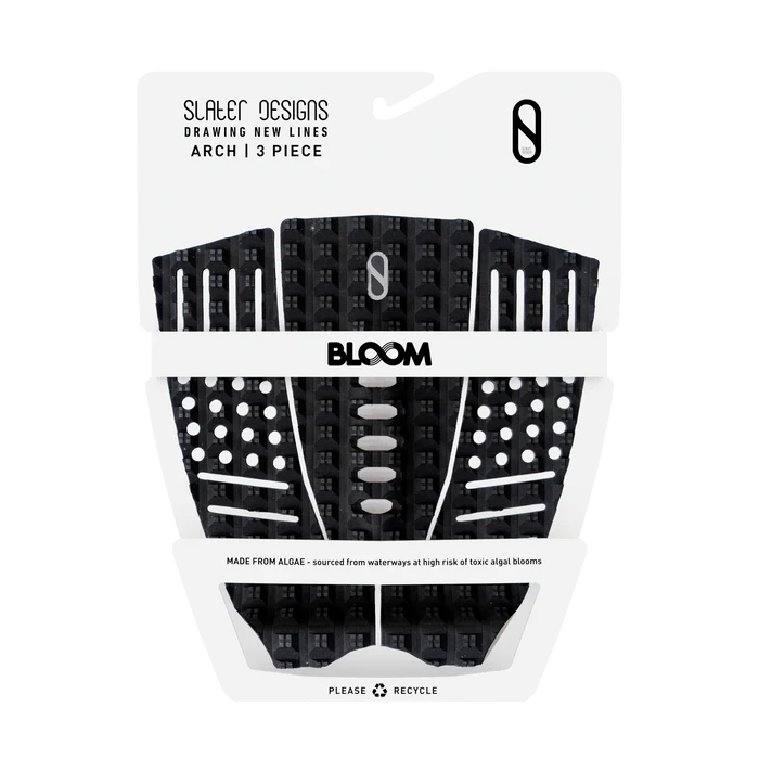 Slater Designs FireWire 3 Piece Deck Pad Black | Firewire | Traction pad - Northshore Newquay - Surf/Skate Shop
