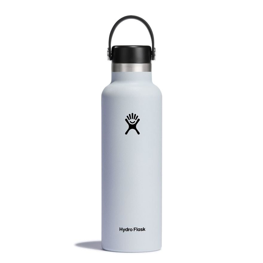 Hydro Flask 21 oz (621 ml) Standard Mouth Insulated Water Bottle White | Hydro Flask | Flask - Northshore Newquay - Surf/Skate Shop
