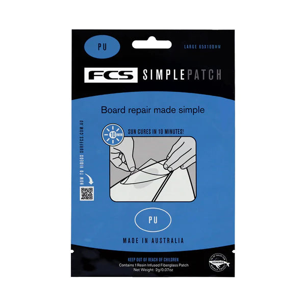 FCS SIMPLE PATCH REPAIR PATCH available in Epoxy and PU | FCS | Surfboard Repair - Northshore Newquay - Surf/Skate Shop
