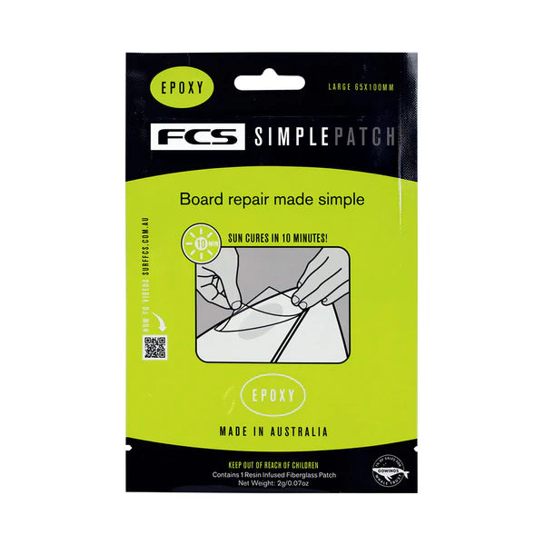 FCS SIMPLE PATCH REPAIR PATCH available in Epoxy and PU | FCS | Surfboard Repair - Northshore Newquay - Surf/Skate Shop