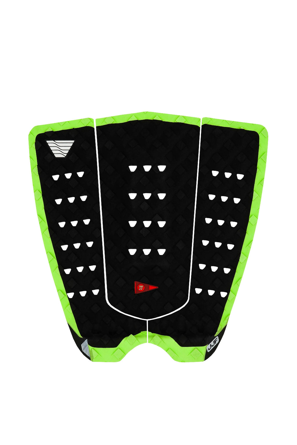 VEIA JJF PRO SQUASH TAIL SURFBOARD DECK PAD Black and green | VEIA | Deck Pad