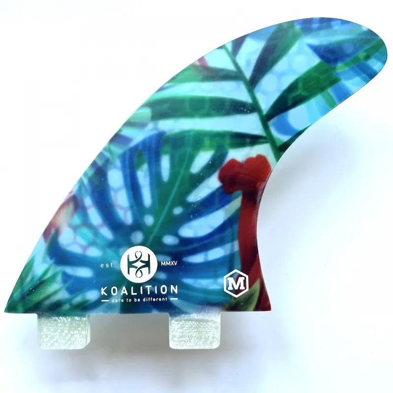 Koalition all round Tri fin set Large - Aloha spirit (FCS 1) | Koalition | Fin