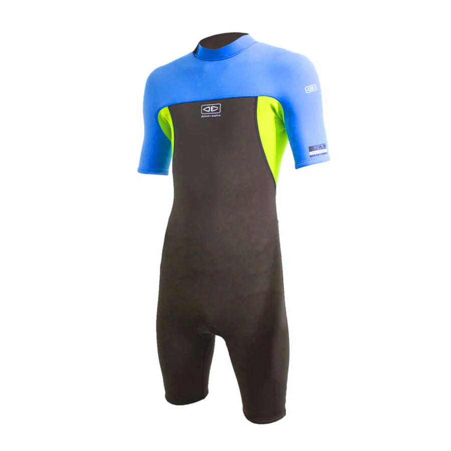 OCEAN & EARTH YOUTH UNISEX FREE FLEX BACK ZIP SPRING SUIT SHORTY WETSUIT - 2MM | Ocean & Earth | Summer Wetsuit