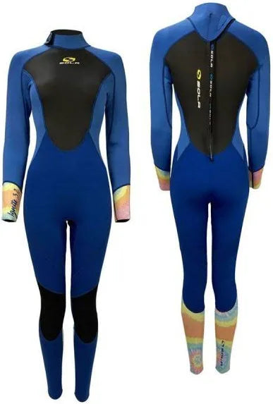 Sola Ladies Ignite Full 3/2 Wetsuit - Blue | Sola | Summer Wetsuit