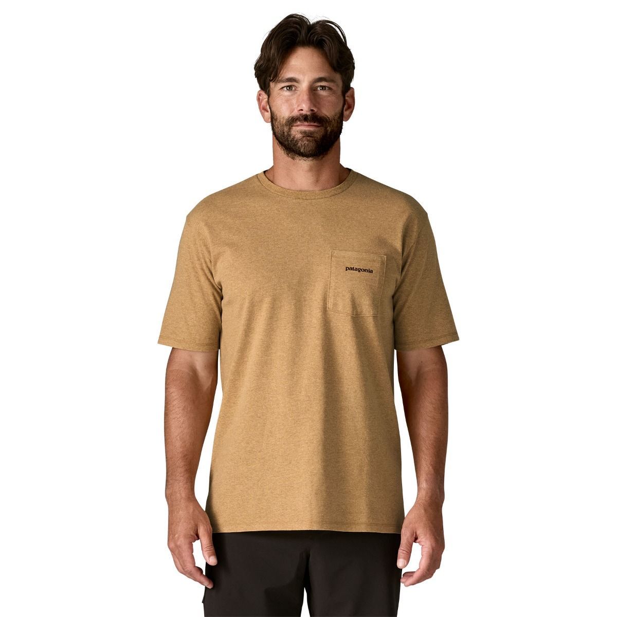 Patagonia Men's Boardshort Logo Pocket Responsibili-Tee®-Talon Gold | Patagonia | T Shirt