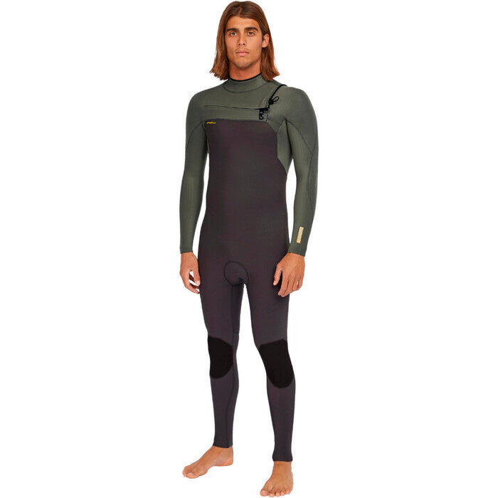 MENS O’NEILL HYPERFREAK 5/4MM CHEST ZIP FULL WETSUIT - arabica/ranger | O’neill | Winter Wetsuit