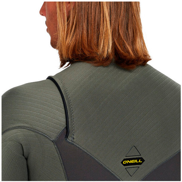 MENS O’NEILL HYPERFREAK 5/4MM CHEST ZIP FULL WETSUIT - arabica/ranger | O’neill | Winter Wetsuit
