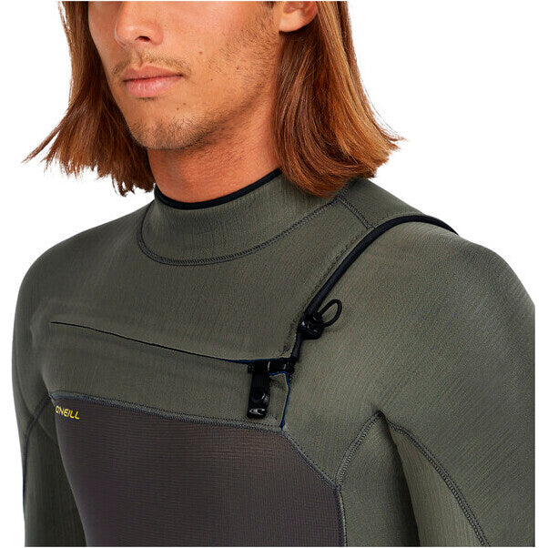 MENS O’NEILL HYPERFREAK 5/4MM CHEST ZIP FULL WETSUIT - arabica/ranger | O’neill | Winter Wetsuit