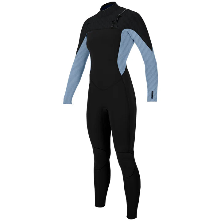 O’NEILL WOMENS HYPERFREAK 4/3Mm CHEST ZIP FULL WETSUIT - black/fadedenim | O’neill | Winter Wetsuit - Northshore Newquay - Surf/Skate Shop