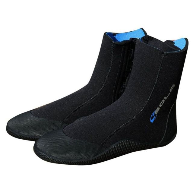 Sola 5mm Titanium Neoprene Zip Wetsuit Boots | Sola | Wetsuit Boots - Northshore Newquay - Surf/Skate Shop