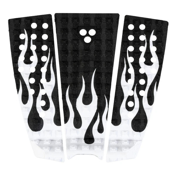 GORILLA GRIP TEAM SERIES KYUSS TRACTION PAD White flames | Gorilla Grip | Traction pad - Northshore Newquay - Surf/Skate Shop
