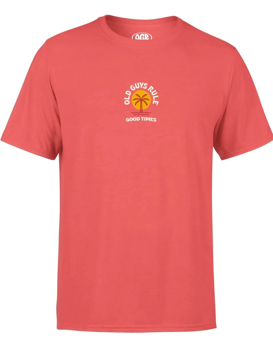 Old Guys Rule Good times Tshirt-Coral Silk | Old Guys Rule | T Shirt