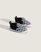 Vans Slip On V Crib Shoe-Black/True White