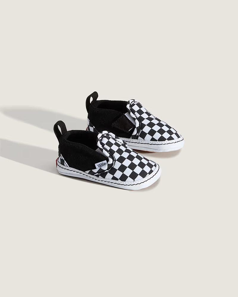 Vans Slip On V Crib Shoe-Black/True White UK3.5 | Vans | - Northshore Newquay - Surf/Skate Shop
