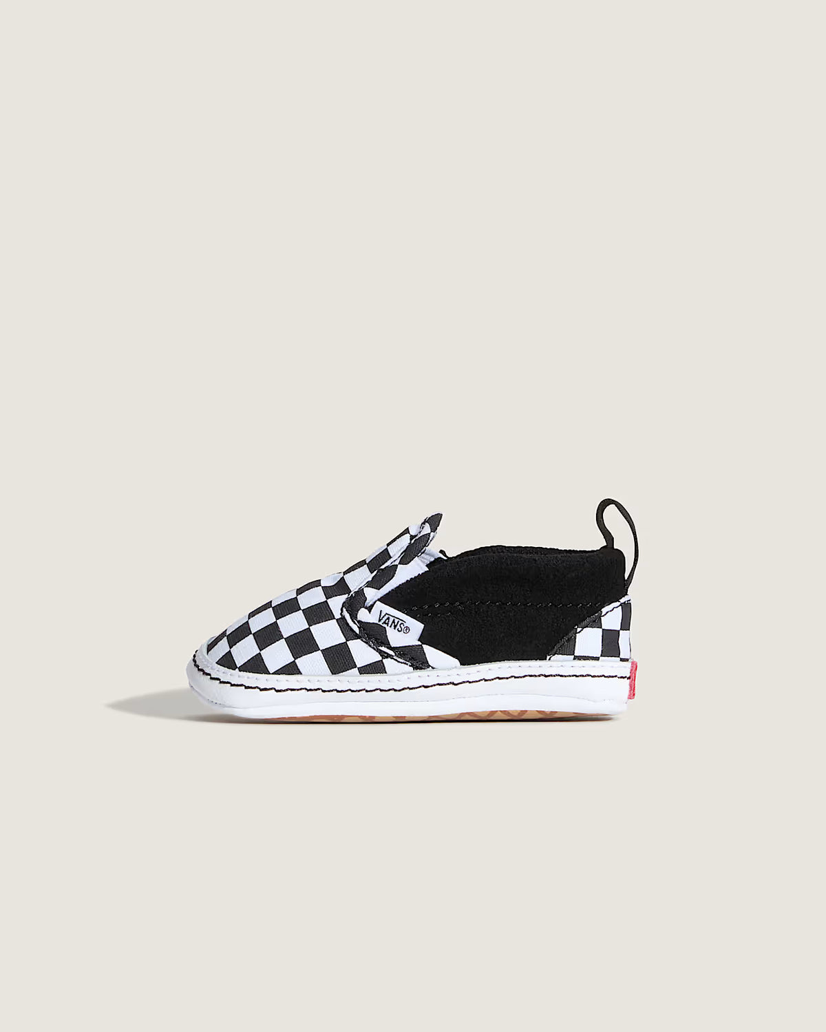 Vans Slip On V Crib Shoe-Black/True White | Vans | - Northshore Newquay - Surf/Skate Shop